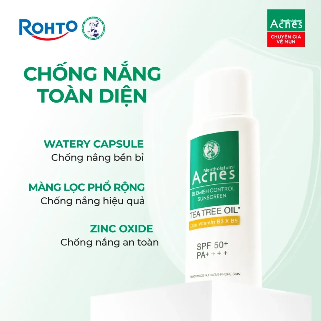 Kem Chống Nắng Acnes Blemish Control Sunscreen Ngừa Mụn Kiềm Dầu 3 Kem Chống Nắng Acnes Blemish Control Sunscreen Ngừa Mụn Kiềm Dầu - Ảnh 3