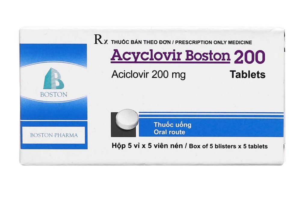 Acyclovir Boston 200 - Boston (5 vỉ x 5 viên) 2 Acyclovir Boston 200 - Boston (5 vỉ x 5 viên) - Ảnh 2