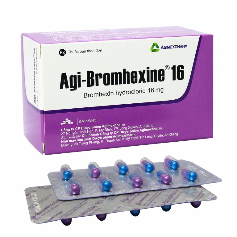 Agi-Bromhexine 16mg (3 vỉ x 10 viên) 1 Agi-Bromhexine 16mg (3 vỉ x 10 viên)