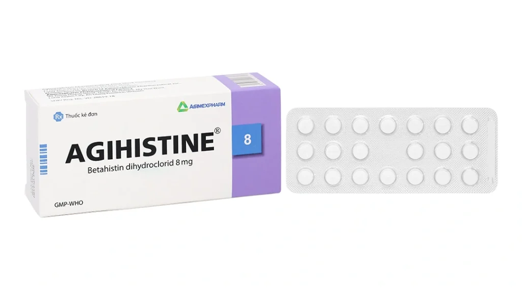 Agihistine 8 trị hội chứng hội chứng Ménière (5 vỉ x 20 viên) 1 Agihistine 8 trị hội chứng hội chứng Ménière (5 vỉ x 20 viên)
