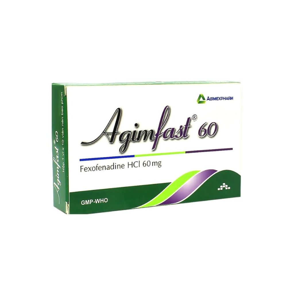 Agimfast 60mg điều trị triệu chứng viêm mũi dị ứng (60 viên) 1 Agimfast 60mg điều trị triệu chứng viêm mũi dị ứng (60 viên)