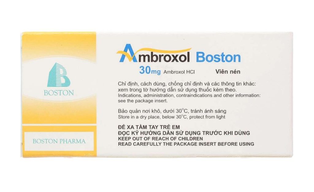 Ambroxol Boston (3 vỉ x 10 viên) 2 Ambroxol Boston (3 vỉ x 10 viên) - Ảnh 2