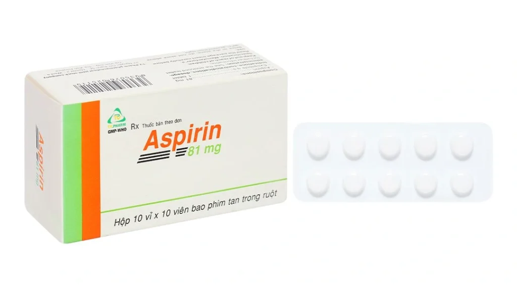 ASPIRIN 81 -TV.PHARM (10 VỈ X 10 VIÊN ) 1 ASPIRIN 81 -TV.PHARM (10 VỈ X 10 VIÊN )