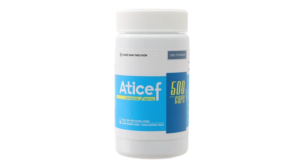 Aticef 500 caps lọ 100 viên 1 Aticef 500 caps lọ 100 viên