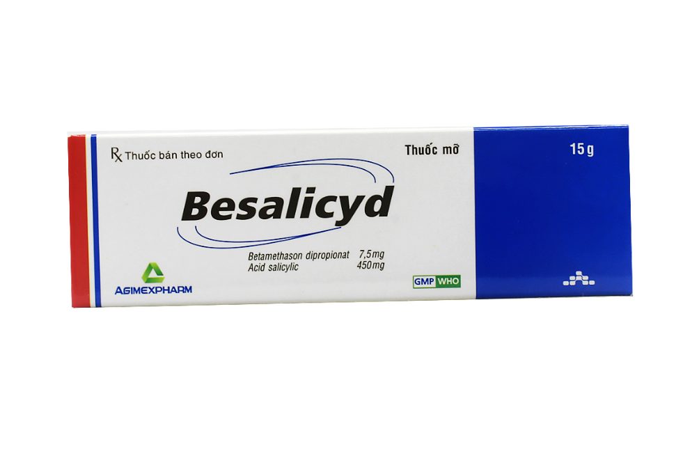 Thuốc mỡ Besalicyd Agimexpharm điều trị vẩy nến, viêm da dị ứng mãn tính (15g) 1 Thuốc mỡ Besalicyd Agimexpharm điều trị vẩy nến, viêm da dị ứng mãn tính (15g)