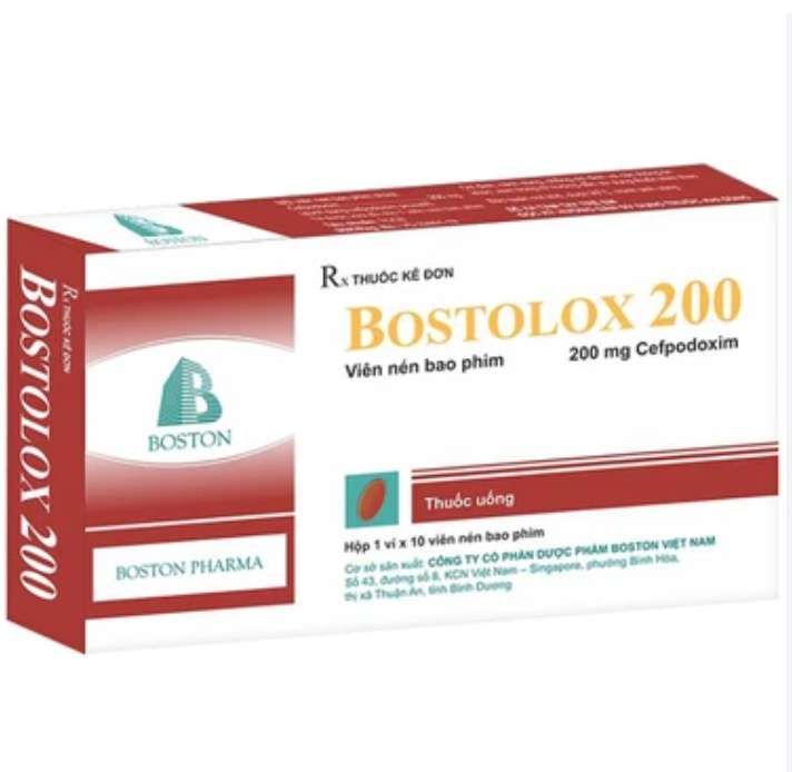 BOSTOLOX 200 - Boston (1 vỉ x 10 viên) 2 BOSTOLOX 200 - Boston (1 vỉ x 10 viên) - Ảnh 2