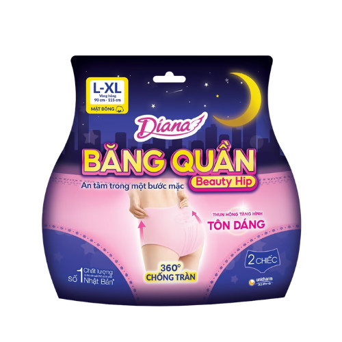 BVS Diana băng quần Beauty Hip - Size L-XL Gói 2M 3 BVS Diana băng quần Beauty Hip - Size L-XL Gói 2M - Ảnh 3