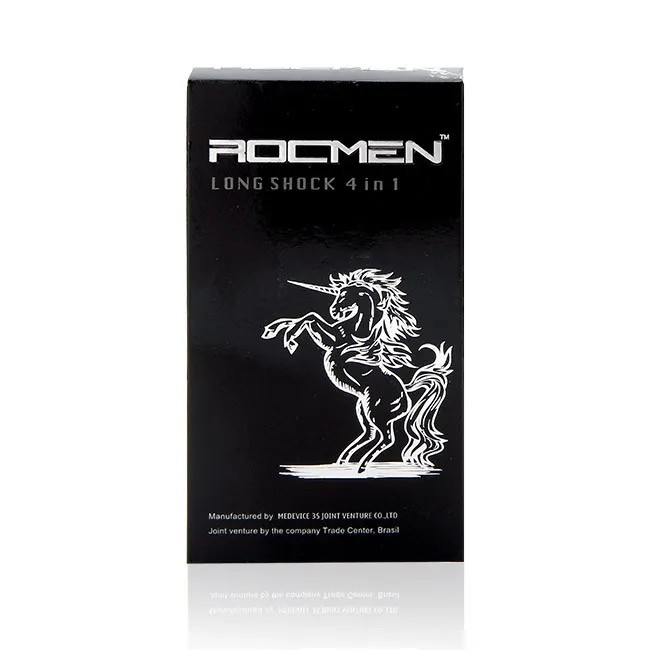 Bao cao su Rocmen Long Shock 4 in 1 12 cái hỗ trợ kéo dài thời gian 1 Bao cao su Rocmen Long Shock 4 in 1 12 cái hỗ trợ kéo dài thời gian