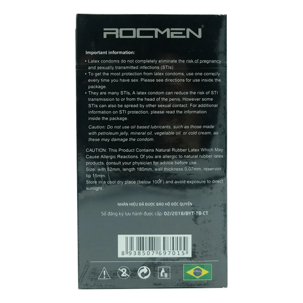 Bao cao su Rocmen Long Shock 4 in 1 12 cái hỗ trợ kéo dài thời gian 4 Bao cao su Rocmen Long Shock 4 in 1 12 cái hỗ trợ kéo dài thời gian - Ảnh 4