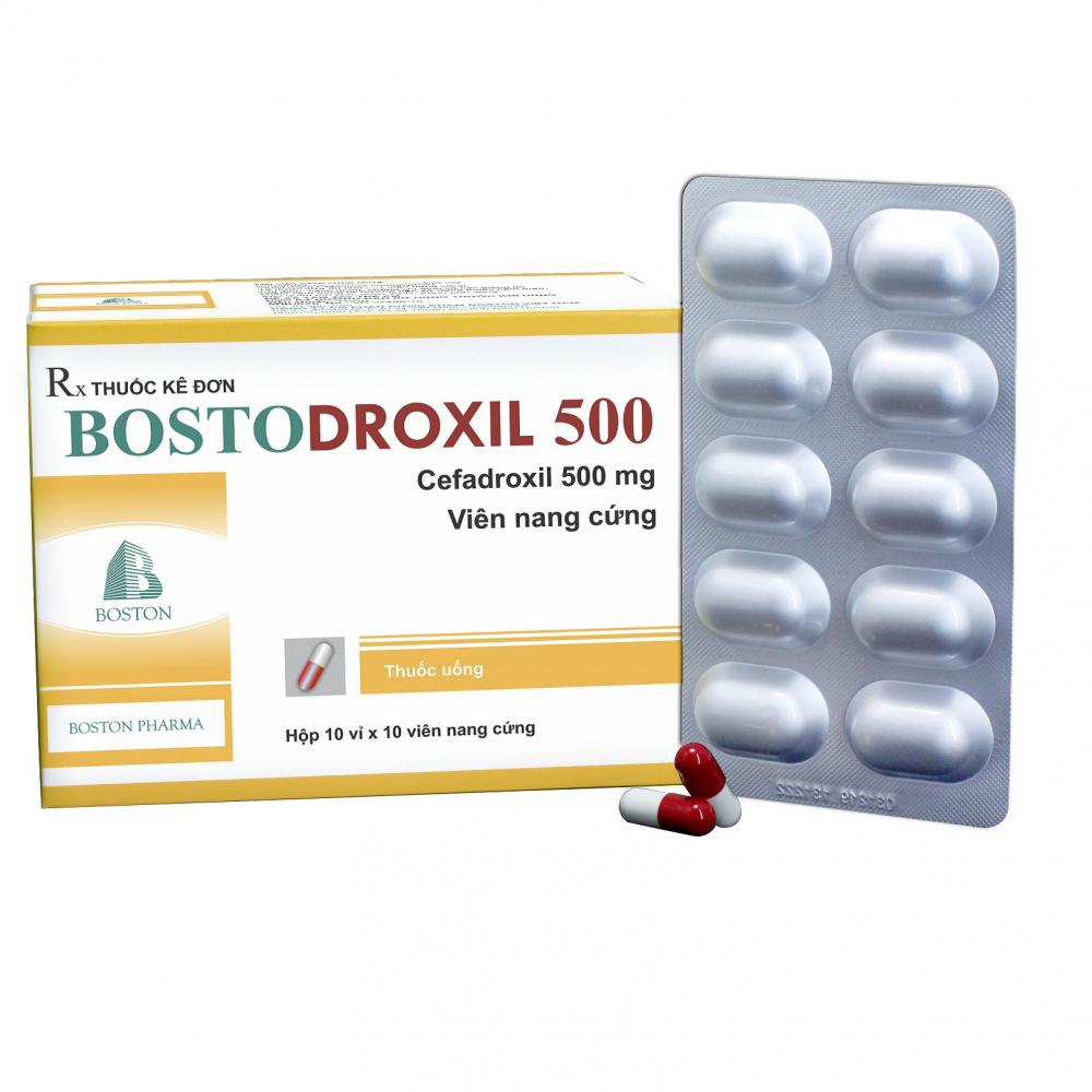 BOSTODROXIL 500 CEPHADROXIL -BOSTON (3 VỈ X 10 VIÊN ) 1 BOSTODROXIL 500 CEPHADROXIL -BOSTON (3 VỈ X 10 VIÊN )