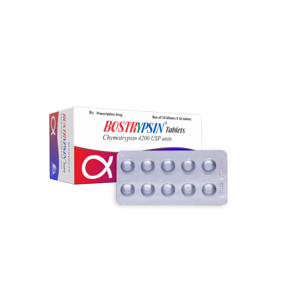 Bostrypsin - Boston (10 vỉ x 10 viên) 1 Bostrypsin - Boston (10 vỉ x 10 viên)