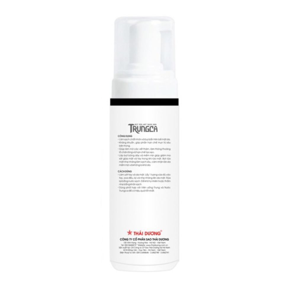 Bọt Rửa Mặt Ngừa Mụn Trung Ca 100ml Sao Thái Dương - Làm Sạch Da, Hỗ Trợ Giảm Mụn & Ngừa Mụn 2 Bọt Rửa Mặt Ngừa Mụn Trung Ca 100ml Sao Thái Dương - Làm Sạch Da, Hỗ Trợ Giảm Mụn & Ngừa Mụn - Ảnh 2