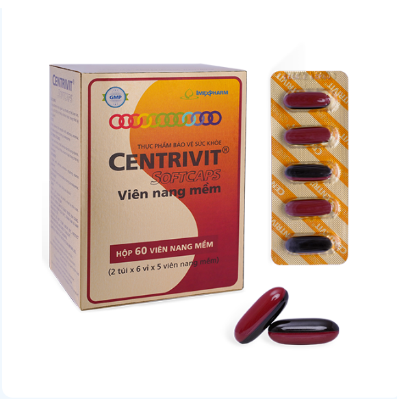 CENTRIVIT SOFTCAPS IMEXPHARM (Hộp 2 túi x 6 vỉ x 5 viên) 1 CENTRIVIT SOFTCAPS IMEXPHARM (Hộp 2 túi x 6 vỉ x 5 viên)