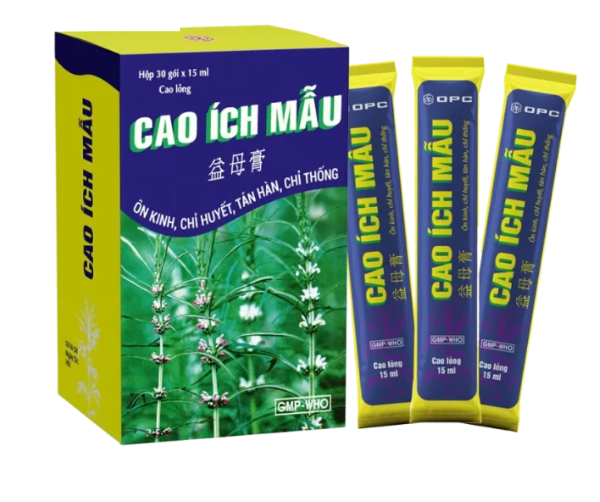 Cao Ích Mẫu OPC (Hộp 30 gói × 15 ml) 1 Cao Ích Mẫu OPC (Hộp 30 gói × 15 ml)