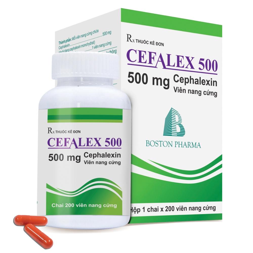 CEFALEX 500 CEPHALEXIN - BOSTON ( LỌ 200 VIÊN ) 1 CEFALEX 500 CEPHALEXIN - BOSTON ( LỌ 200 VIÊN )