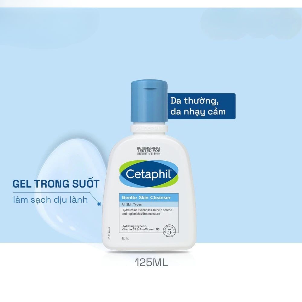 Sữa Rửa Mặt Cetaphil Gentle Skin Cleanser 125ml Dịu Nhẹ 2 Sữa Rửa Mặt Cetaphil Gentle Skin Cleanser 125ml Dịu Nhẹ - Ảnh 2