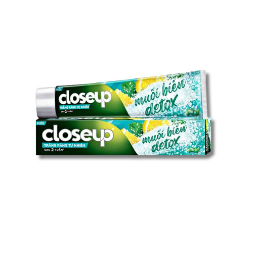 Closeup Detox Trắng Răng Muối Biển 180g 1 Closeup Detox Trắng Răng Muối Biển 180g