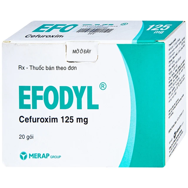 Cốm Efodyl 125mg Merap (20 gói) 1 Cốm Efodyl 125mg Merap (20 gói)