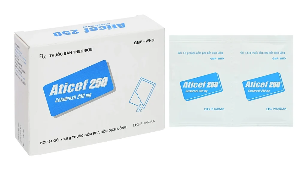 Cốm pha hỗn dịch Aticef 250mg (24 gói x 1.5g) 2 Cốm pha hỗn dịch Aticef 250mg (24 gói x 1.5g) - Ảnh 2