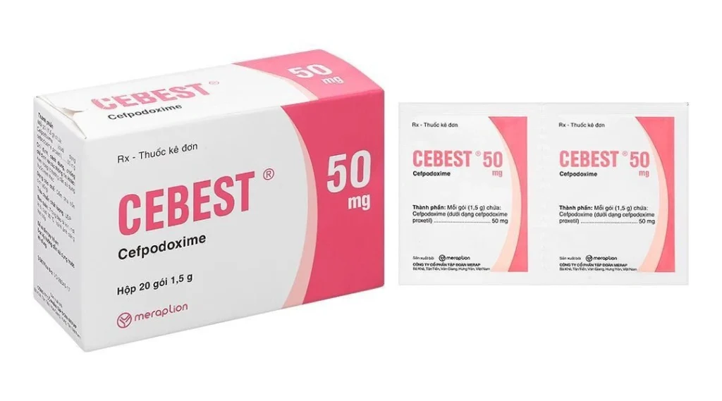 Cốm pha hỗn dịch Cebest 50mg (20 gói x 1.5g) 1 Cốm pha hỗn dịch Cebest 50mg (20 gói x 1.5g)