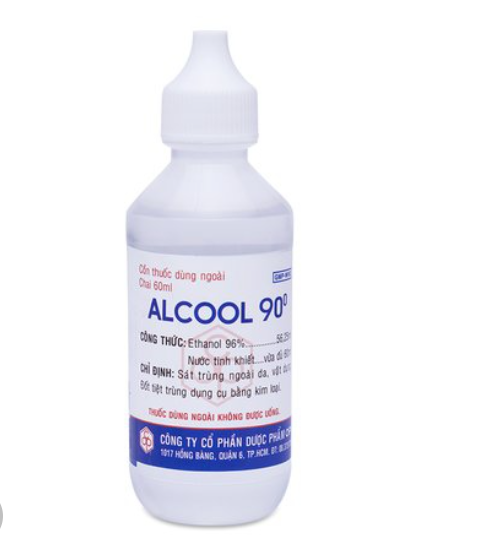 Cồn Alcool 90 độ OPC sát trùng vết thương ngoài da, vật dụng (60ml) 1 Cồn Alcool 90 độ OPC sát trùng vết thương ngoài da, vật dụng (60ml)