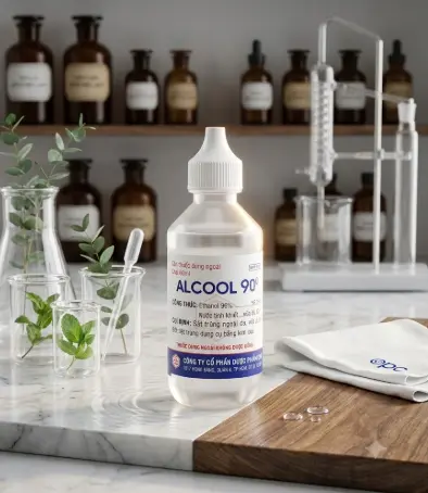 Cồn Alcool 90 độ OPC sát trùng vết thương ngoài da, vật dụng (60ml) 2 Cồn Alcool 90 độ OPC sát trùng vết thương ngoài da, vật dụng (60ml) - Ảnh 2
