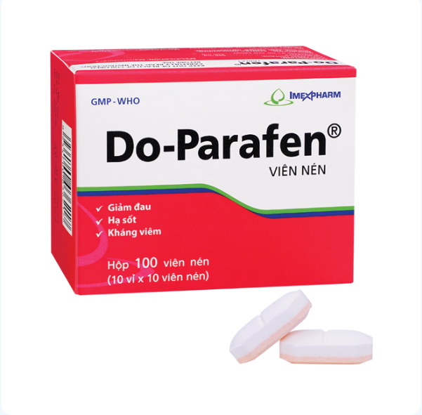 DO-PARAFEN IMEXPHARM (Hộp 10 vỉ x 10 viên nén) 1 DO-PARAFEN IMEXPHARM (Hộp 10 vỉ x 10 viên nén)