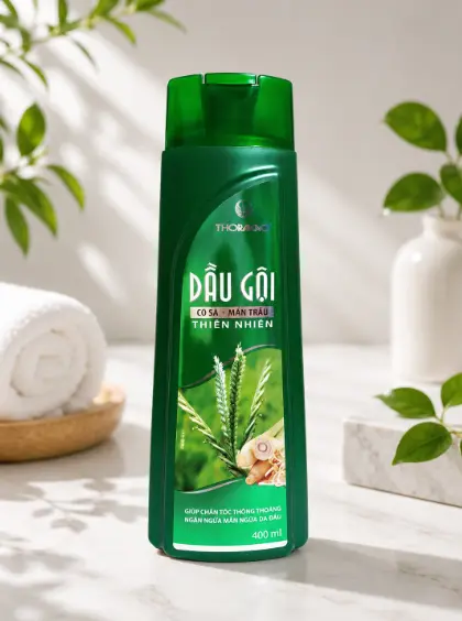 Dầu Gội Củ Sả Mần Trầu Thorakao 400ml 2 Dầu Gội Củ Sả Mần Trầu Thorakao 400ml - Ảnh 2