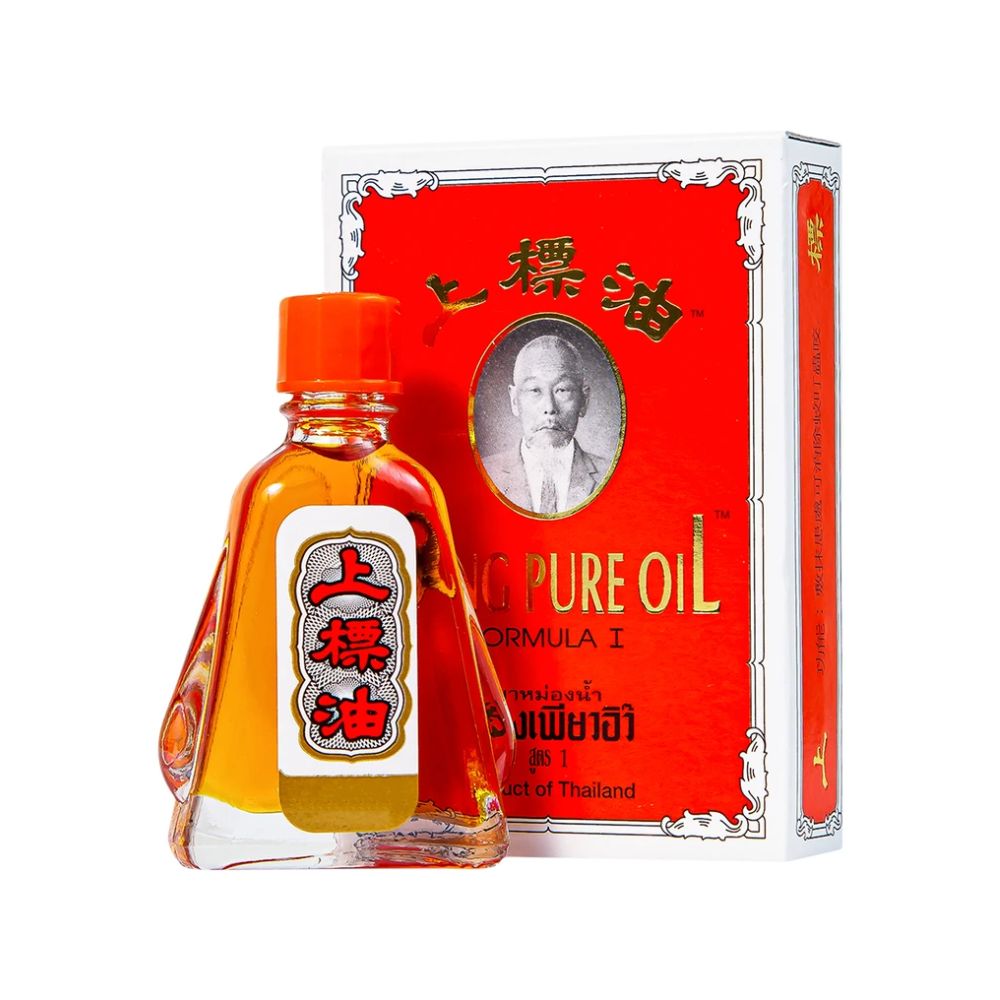 Dầu Thái Đỏ Ông Già Siang Pure 7ml hỗ trợ giảm đau nhức và làm ấm cơ thể 1 Dầu Thái Đỏ Ông Già Siang Pure 7ml