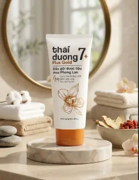 Dầu gội Thái Dương 7 Plus Gold Hoa Phong Lan (200g) 2 Dầu gội Thái Dương 7 Plus Gold Hoa Phong Lan (200g) - Ảnh 2