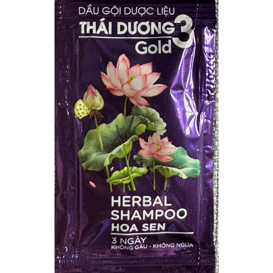 Dầu gội dược liệu Thái Dương 3 Gold Hoa Sen (Dây 10 gói x 5ml) 2 Dầu gội dược liệu Thái Dương 3 Gold Hoa Sen (Dây 10 gói x 5ml) - Ảnh 2