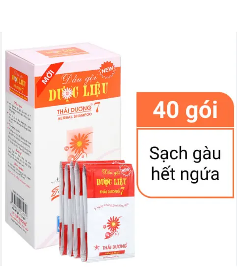 Dầu gội dược liệu Thái Dương 7 7g x 40 gói 2 Dầu gội dược liệu Thái Dương 7 7g x 40 gói - Ảnh 2