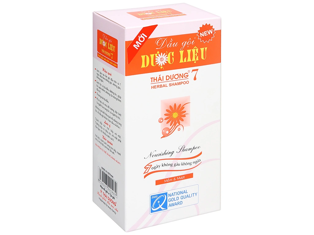 Dầu gội dược liệu Thái Dương 7 7g x 40 gói 1 Dầu gội dược liệu Thái Dương 7 7g x 40 gói