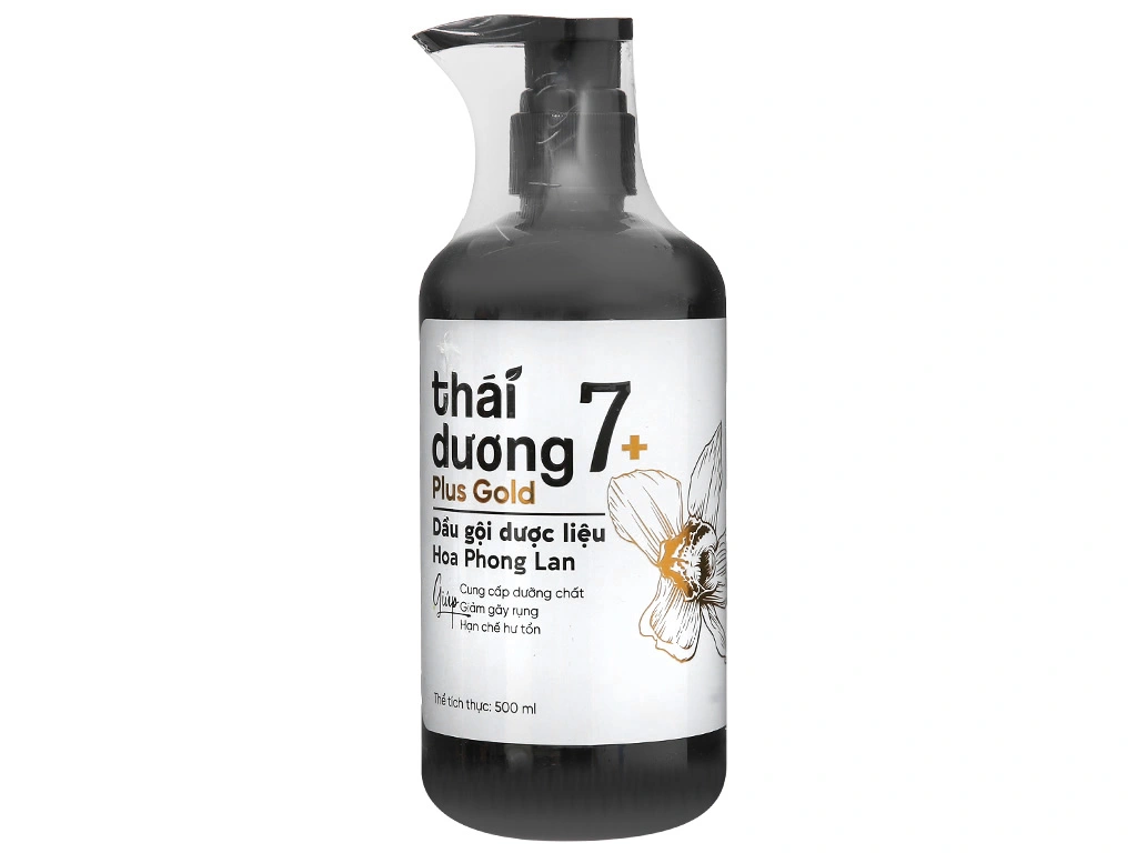 Dầu gội dược liệu Thái Dương 7 Plus Hoa Phong Lan (500ml) 1 Dầu gội dược liệu Thái Dương 7 Plus Hoa Phong Lan (500ml)
