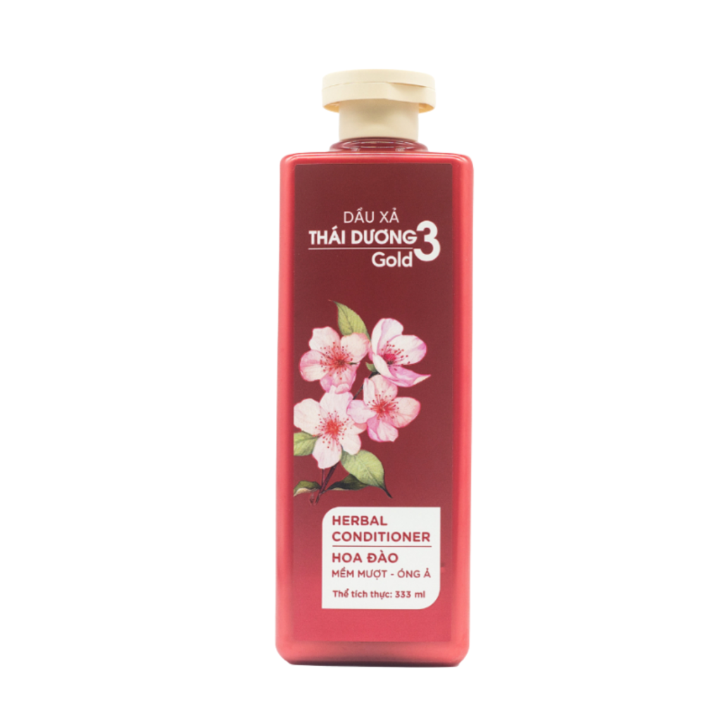 Dầu xả Thái Dương 3 Gold Hoa Đào (333ml) 3 Dầu xả Thái Dương 3 Gold Hoa Đào (333ml) - Ảnh 3