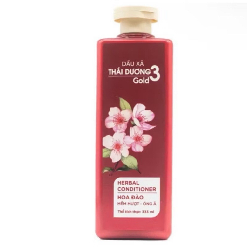 Dầu xả Thái Dương 3 Gold Hoa Đào (333ml) 2 Dầu xả Thái Dương 3 Gold Hoa Đào (333ml) - Ảnh 2