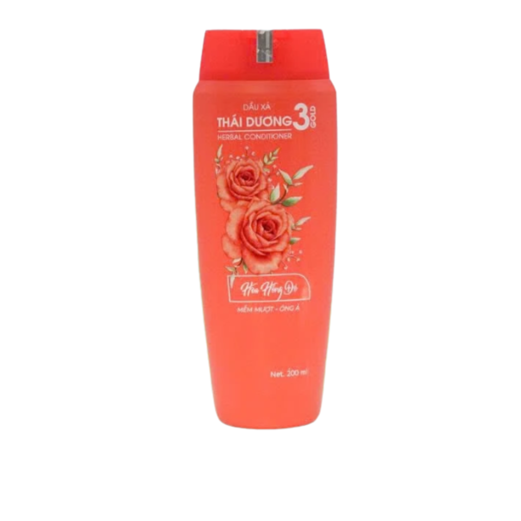 Dầu xả Thái Dương 3 Gold Hoa Hồng Đỏ (200ml) 2 Dầu xả Thái Dương 3 Gold Hoa Hồng Đỏ (200ml) - Ảnh 2