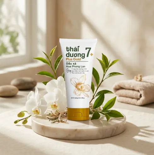 Dầu xả Thái Dương 7 Plus Gold Hoa Phong Lan (50g) 2 Dầu xả Thái Dương 7 Plus Gold Hoa Phong Lan (50g) - Ảnh 2
