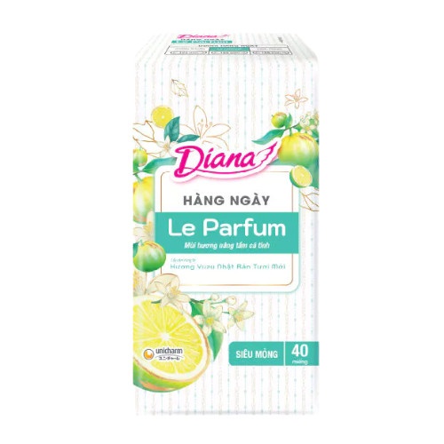 Diana Hàng ngày Le Parfum hương Yuzu Nhật Bản 40 miếng/gói 1 Diana Hàng ngày Le Parfum hương Yuzu Nhật Bản 40 miếng/gói
