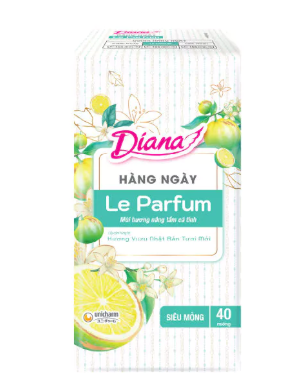 Diana Hàng ngày Le Parfum hương Yuzu Nhật Bản 40 miếng/gói 2 Diana Hàng ngày Le Parfum hương Yuzu Nhật Bản 40 miếng/gói - Ảnh 2