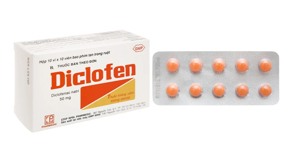 Diclofen 50mg giảm đau, kháng viêm xương khớp (10 vỉ x 10 viên) 1 Diclofen 50mg giảm đau, kháng viêm xương khớp (10 vỉ x 10 viên)