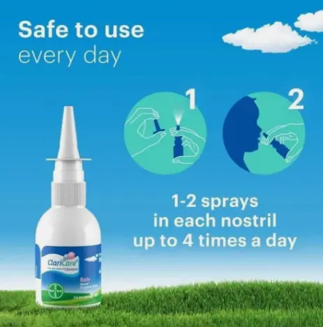 Dung Dịch Vệ Sinh Mũi ClariCare Daily Nasal Hygiene Spray (100ml) 2 Dung Dịch Vệ Sinh Mũi ClariCare Daily Nasal Hygiene Spray (100ml) - Ảnh 2