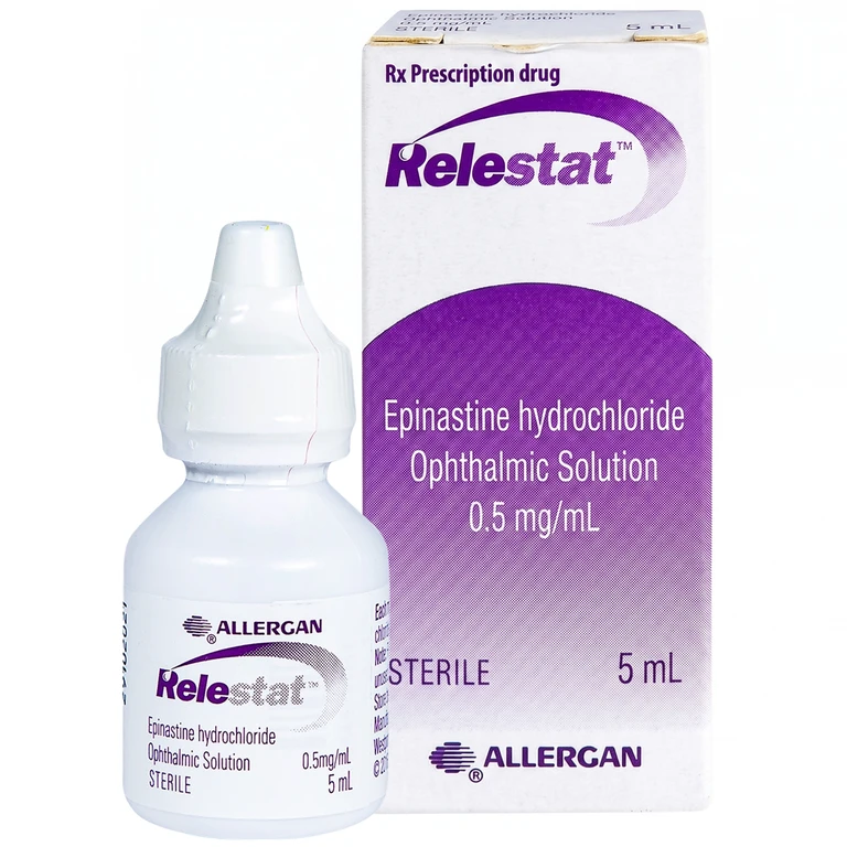 Dung dịch Relestat Allergan điều trị và phòng ngừa ngứa mắt (5ml) 1 Dung dịch Relestat Allergan điều trị và phòng ngừa ngứa mắt (5ml)