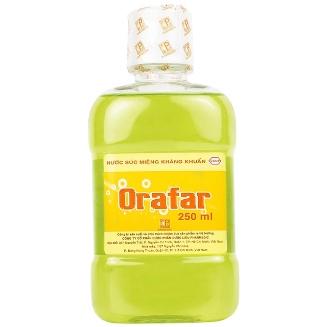 Dung dịch súc miệng Orafar làm sạch răng bảo vệ nướu (chai 250ml) 2 Dung dịch súc miệng Orafar làm sạch răng bảo vệ nướu (chai 250ml) - Ảnh 2