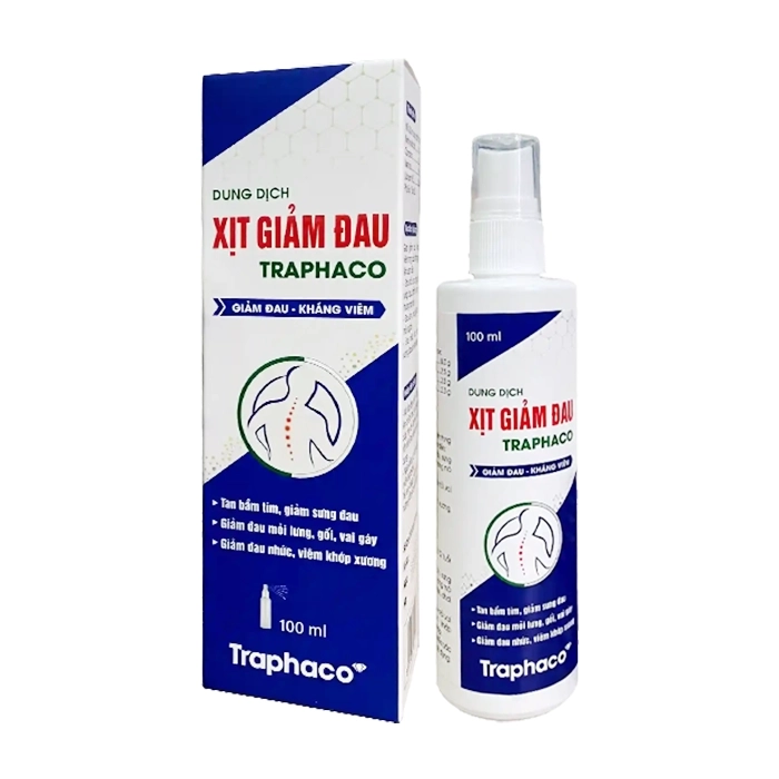 DUNG DỊCH XỊT GIẢM ĐAU TRAPHACO 10ML 1 DUNG DỊCH XỊT GIẢM ĐAU TRAPHACO 10ML