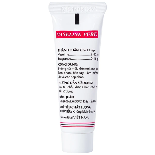 Sáp Dưỡng Ẩm Vaseline Pure OPC 10g Làm Mềm Da Và Môi 3 Sáp Dưỡng Ẩm Vaseline Pure OPC 10g Làm Mềm Da Và Môi - Ảnh 3