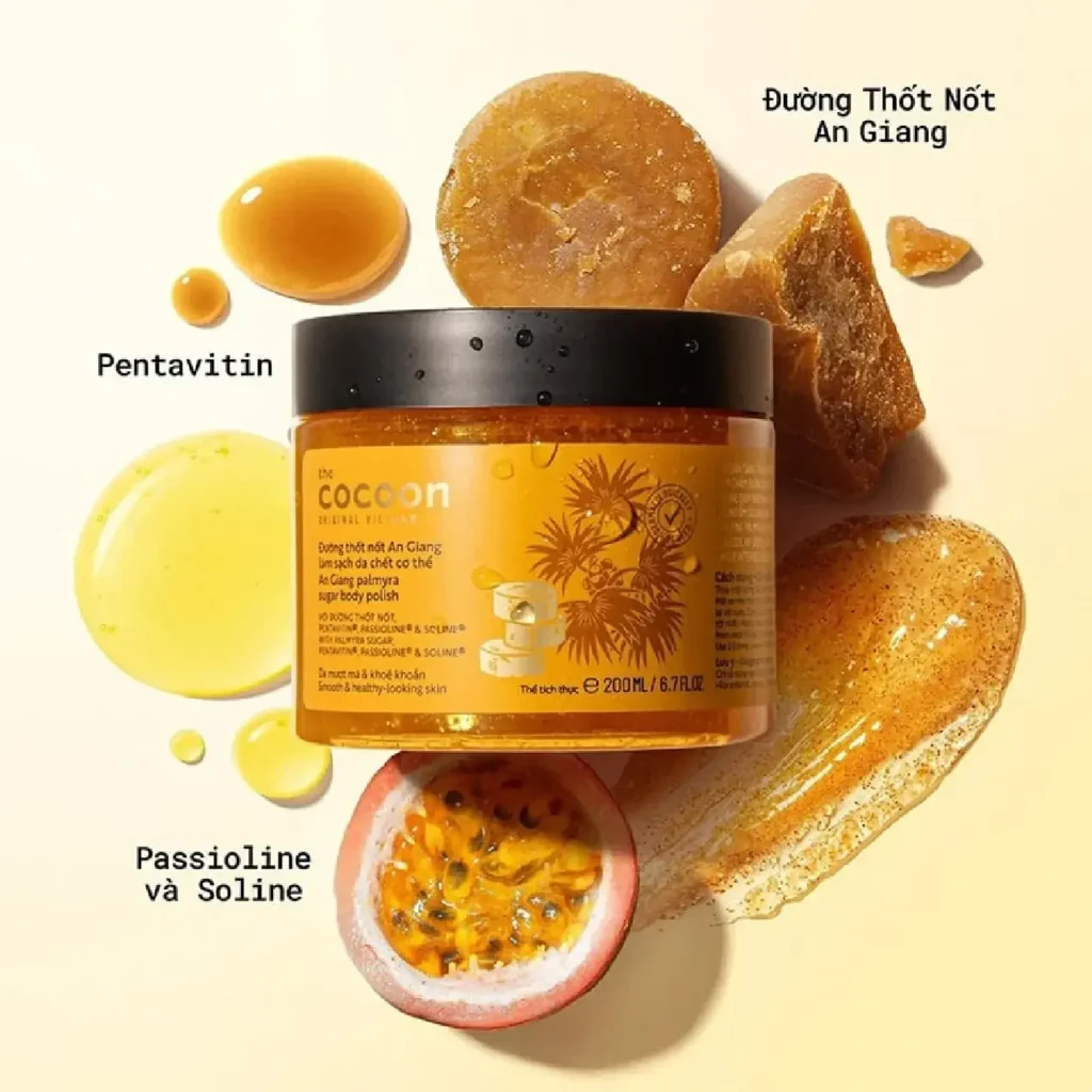 Tẩy Da Chết Đường Thốt Nốt Cocoon 200ml Làm Mịn Da Hũ 3 Tẩy Da Chết Đường Thốt Nốt Cocoon 200ml Làm Mịn Da Hũ - Ảnh 3