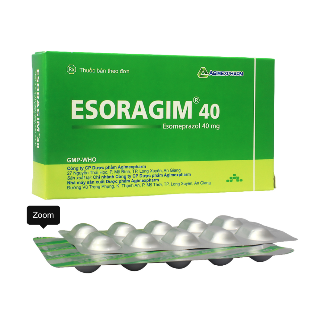 ESORAGIM 40 AGIMEXPHARM (ESOMEPRAZOL) 1 ESORAGIM 40 AGIMEXPHARM (ESOMEPRAZOL)