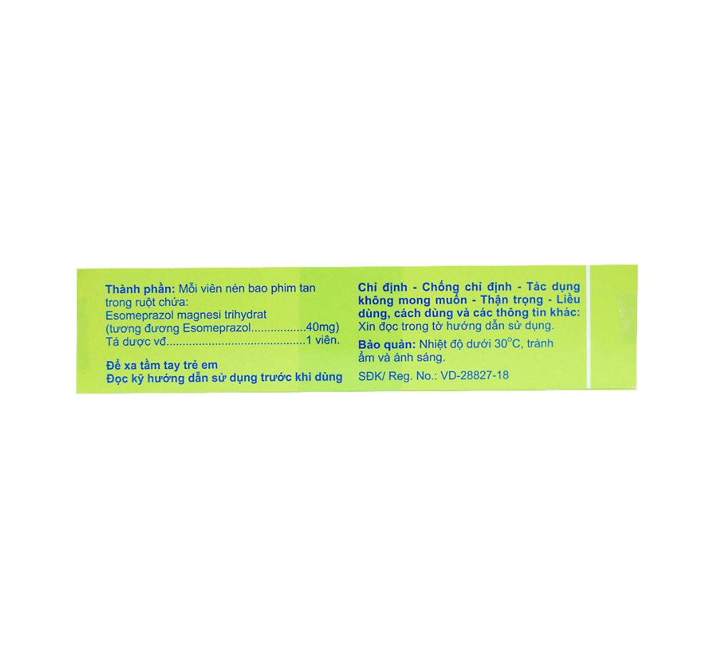 ESORAGIM 40 AGIMEXPHARM (ESOMEPRAZOL) 3 ESORAGIM 40 AGIMEXPHARM (ESOMEPRAZOL) - Ảnh 3