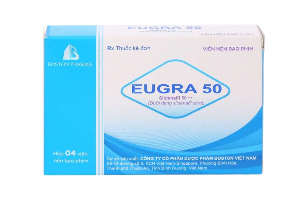 Eugra 50 trị rối loạn cương dương (1 vỉ x 4 viên) - Boston 2 Eugra 50 trị rối loạn cương dương (1 vỉ x 4 viên) - Boston - Ảnh 2